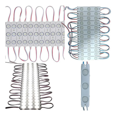 200pz Módulos De 3 Led Smd Con Lupa Exterior Blanco Frío Blanco Frío | Envío gratis