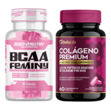 Bcaa Feminy Feminino Importado + Colageno Verisol Mastigavel