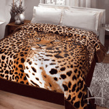 Cobertor Jolitex Casal Kyor Plus 1,80x2,20m Leopardo