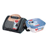 Set Maped Lunchera Vianda Térmica +contenedor Hermético 1,2l