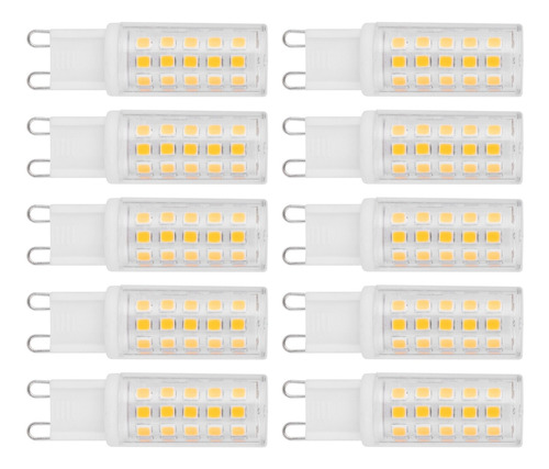 Bombilla Con Base Bipin, 10 Unidades, G9, 4 W, 54 Led, Bipin