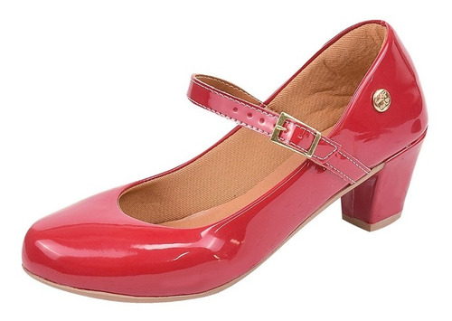 Sapato Scarpin Feminino Bico Redondo Estilo Boneca R: 40.003