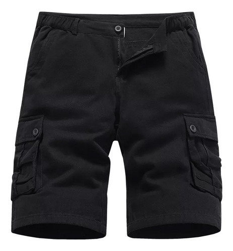 Overol Shorts Pantalones Cortos Hombre Algodón Suelto Camufl