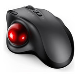 Mouse Vssoplor Con Bluetooth,usb, Recargable Negro Y Rojo