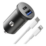 Cargador De Coche Para iPhone 13, Adaptador Rpido Usb C De 4