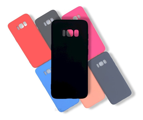 Funda Con Felpa Para Samsung S8 + Film Hidrogel Matte