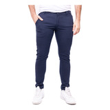 Pantalon Hombre Chino Chupin De Gabardina Colores Shaffe