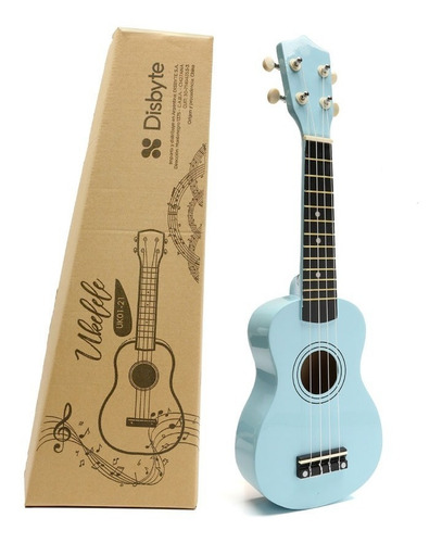 Ukelele De Madera Soprano Con Funda Manual Y Lecciones