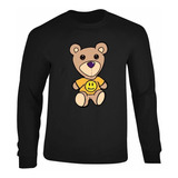 Playera Manga Larga Drew House Justin Bieber Oso Bear Hombre