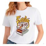 Remera Foto Smile Polaroid Estampada Sublimada