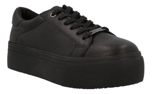 Zapatilla Niña Cuero Kim Negro Hush Puppies