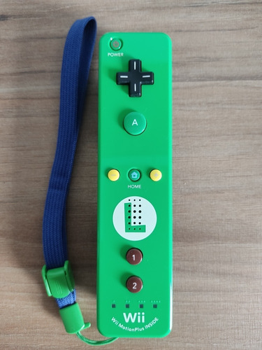 Wii Remote Edição Especial Luigi Original + Volante Wii