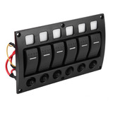 Panel De Interruptores De Palanca Para Barco 6p 12/24v Coche