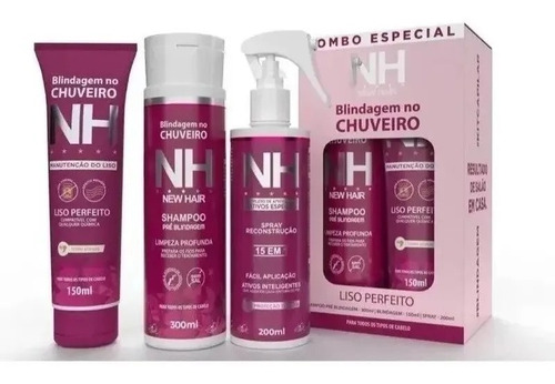 1 Kit Blindagem No Chuveir Belkit Nh New Hair Com 3 Produtos