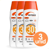 Kit 3 Protetor Bloqueador Solar Nutriex Profissional - 120ml