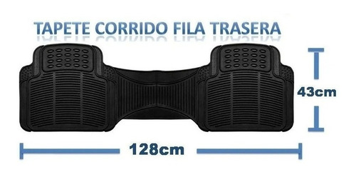 Tapete Trasero Corrido Negro Vw Bora Sport 2010