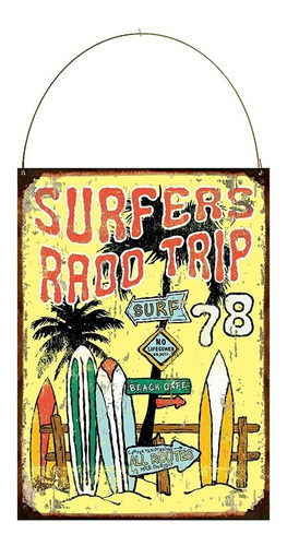 Cartel Chapa Publicidad Antigua Vintage Surf P134