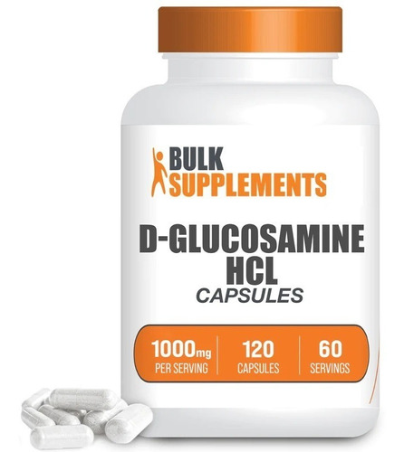 Bulk Supplements | D-glucosamin Clorhidrato | 1000mg | 120 C