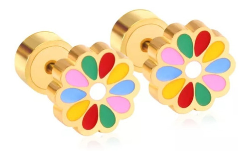 Mini Aros Abridores Flor Margarita Colores Acero Quirúrgico