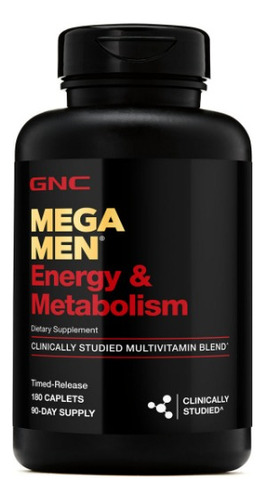 Gnc | Mega Men Energy Metabolism Multivitamin | 180 Caplets