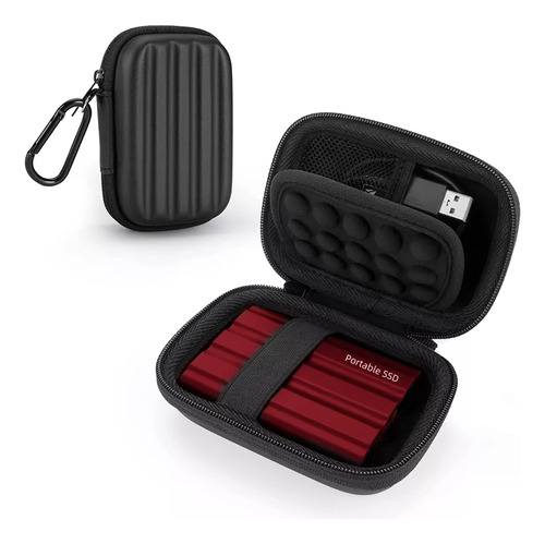 Disco De Estado Sólido Portátil Externo Mini Usb 3 Rojo 2tb