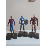 Figuras Marvel 3d Spiderman Ironman Capitan (las 3 Juntas)