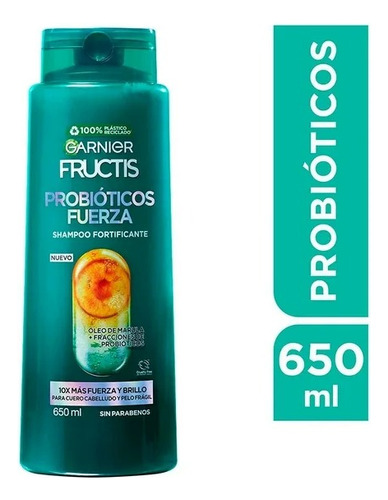 Shampoo Fructis Probióticos Fuerza 650 Ml