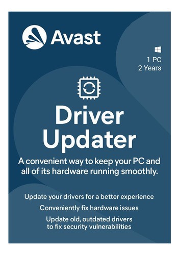 Avast Driver Updater  2024 - 1 Pc  - 2 Años - Windows