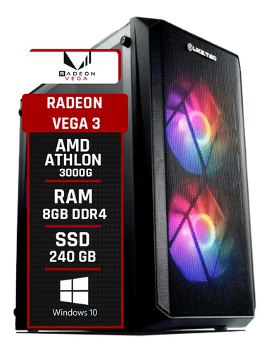 Pc Gamer Athlon 3000g Placa De Video Vega 3 Ram 8gb Ddr4