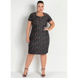  Vestido Midi Plus Size Senhora Evangélico 46 A 54 