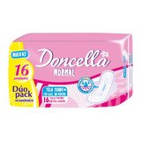 Toalla Femenina Doncella Normal Con Alas Sin Perfume X 16