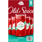 5 Desodorante Old Spice Pure Sport 68gr Stick - Importado