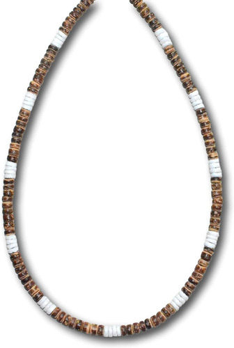 Native Treasure - Collar De Surfista Con 4 Cuentas De Coco D