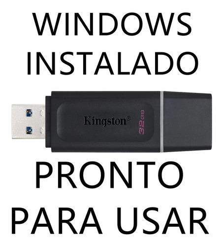 Pendrive W10 To Go W10 Portátil Para Manutenção