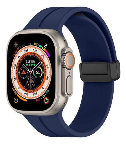 Correa Magnética De Silicona Para Apple Watch Ultra 1 2 49mm