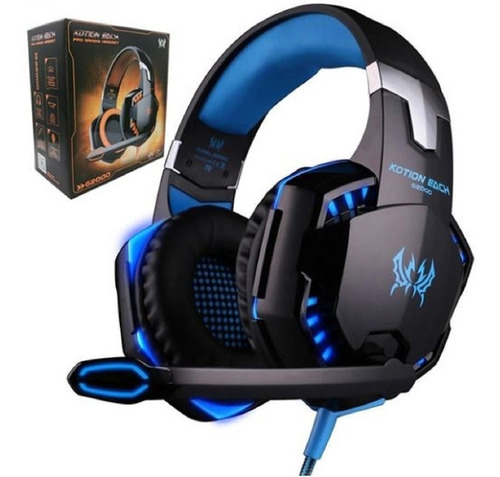 Audifono Diadema Gamer Kotion Each G2000 Usb Microfono Led