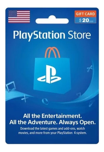 Tarijeta Psn Gift Card 20$ Digital Usa Ps4