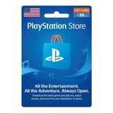 Tarijeta Psn Gift Card 20$ Digital Usa Ps4