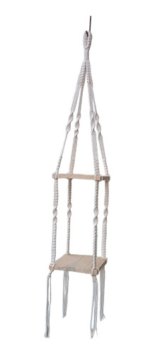 Macrame Duplo Hanger Suporte Suculentas Vasos Pequenos