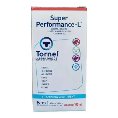 Multivitamínico Inyectable Tornel Super Performance L 100ml Para Animales | Envío gratis