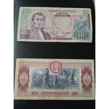 Billete 10 Pesos Oro Colombianos Agosto 7 De 1980
