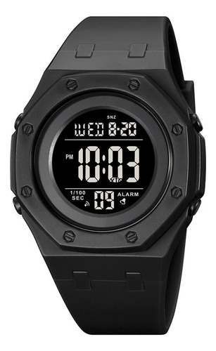 Reloj Feraud Hombre Caucho Todo Negro Digital F8846bk