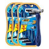 Kit 3 Aparelho De Barbear Bic Confort-3 Advance C/ 4 Unidade