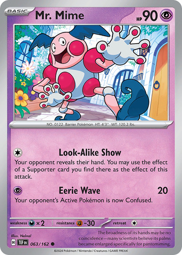 Mr. Mime 63/162 Temporal Forces Scarlet & Violet