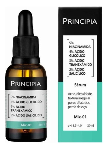 Sérum Principia 5% Niacinamida + 4% Glicólico (mix-01) 30ml