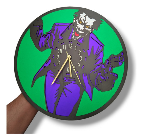 Reloj Pared Joker Guason Batman 3d Regalo Personalizado 
