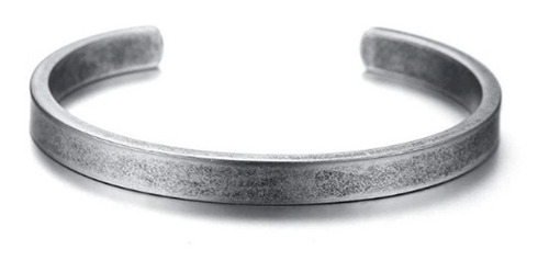 Pulseira Bracelete Homem Mulher Aço Inox Fosco Estilo Viking