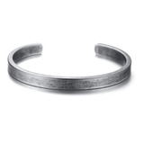 Pulseira Bracelete Homem Mulher Aço Inox Fosco Estilo Viking