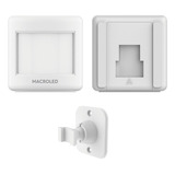 Sensor De Movimiento Smart Pared Blanco 8m 110° Macroled