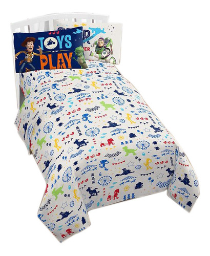 Set Sabanas Toy Story 4 P Niño 3 Pzas P/ Cama Individual *sk